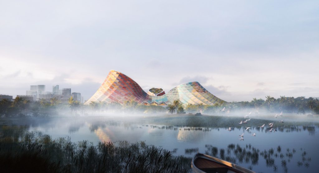 Stunning architecture of China Performing Arts Center, Hainan, China Stunning architecture of China Performing Arts Center, Hainan, China