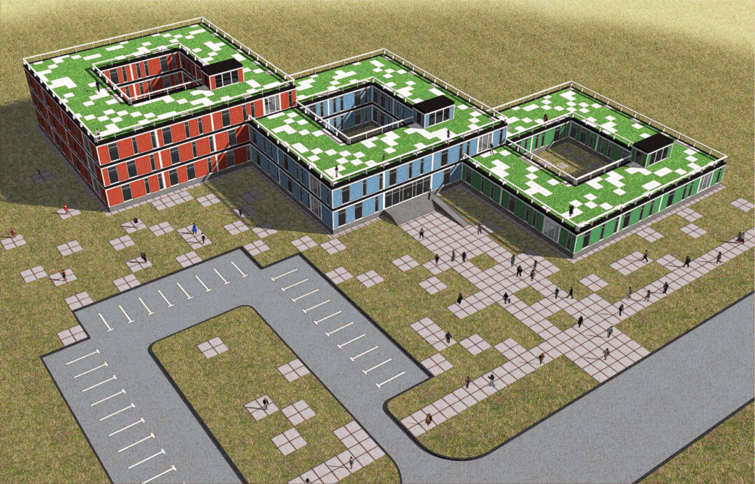 Outdoor spaces and gardens enhancing student community. Outdoor spaces and gardens enhancing student community.