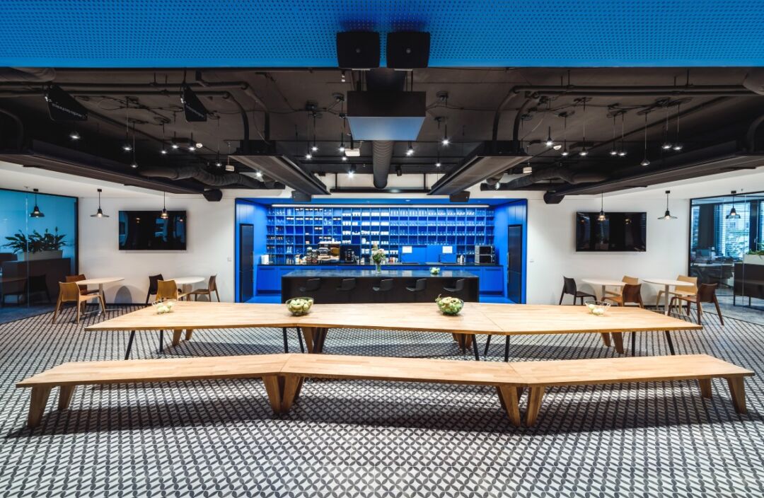 Chill-out zones create community at Roche Offices in Slovakia.