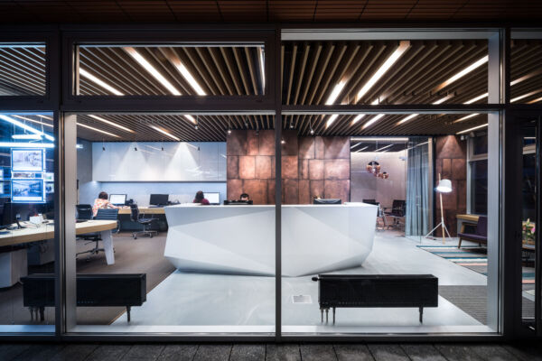 Bright and airy office layout promoting creativity and productivity.