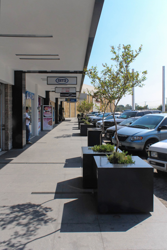 Rainwater harvesting system featured at Plaza Patria.