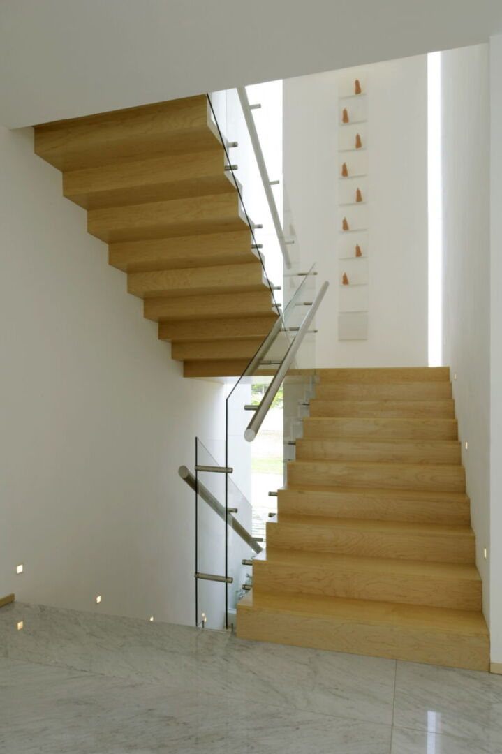 Interior view featuring an undulating wooden ceiling. Interior view featuring an undulating wooden ceiling.