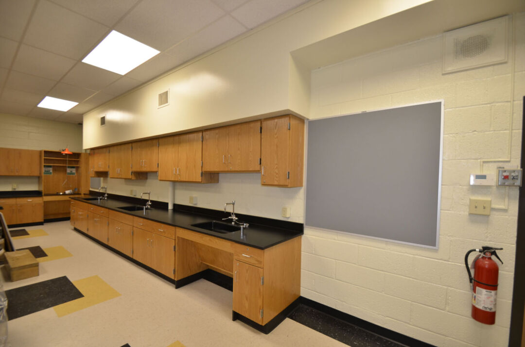 Sustainable materials used in school renovation. Sustainable materials used in school renovation.