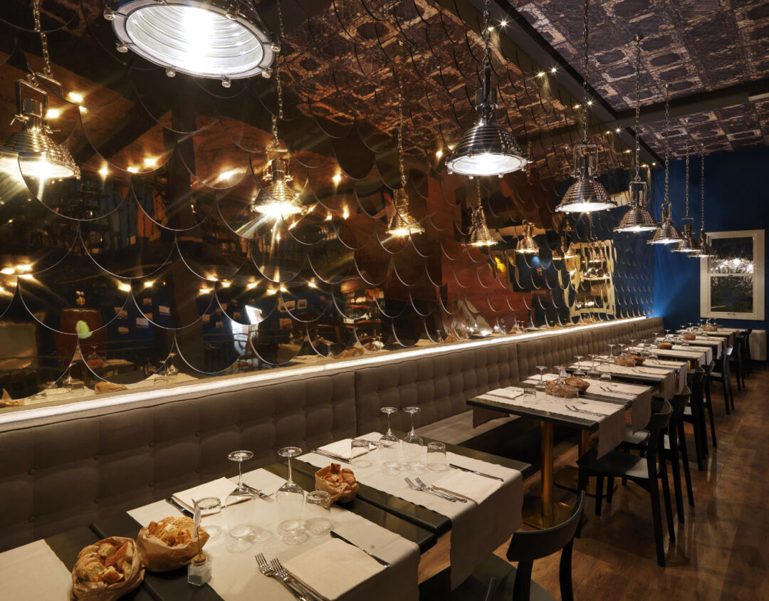 Savor fresh seafood in a ship-inspired setting. Savor fresh seafood in a ship-inspired setting.