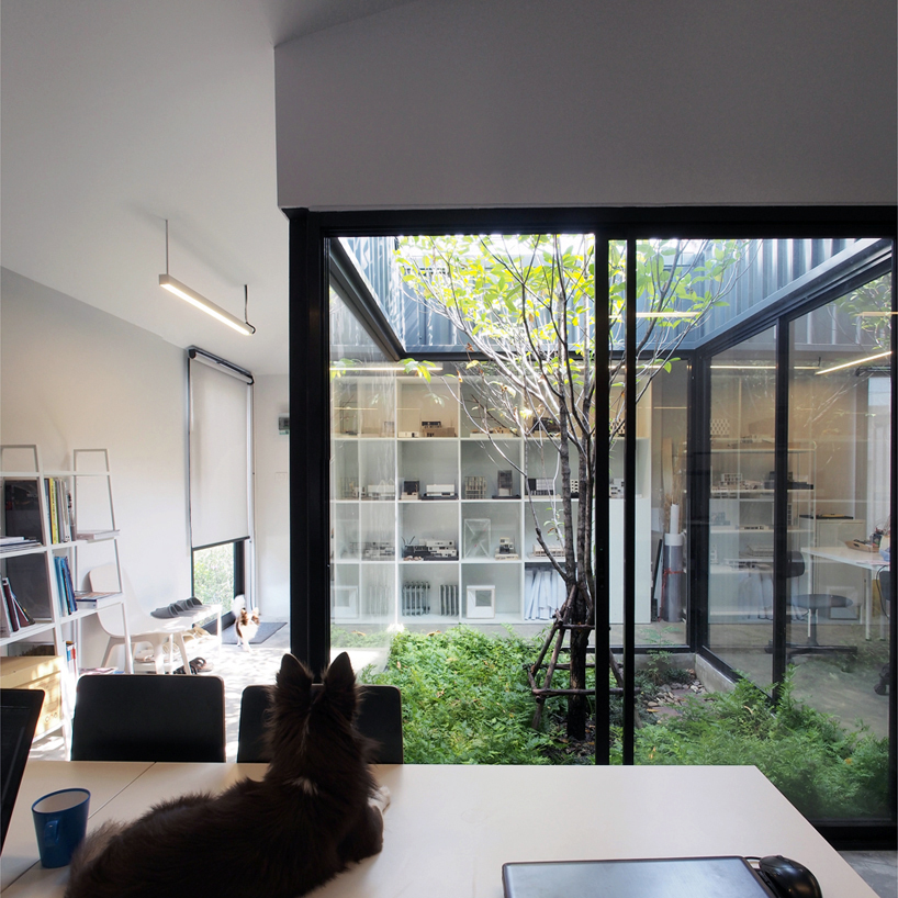 Sustainable materials used in the office construction. Sustainable materials used in the office construction.