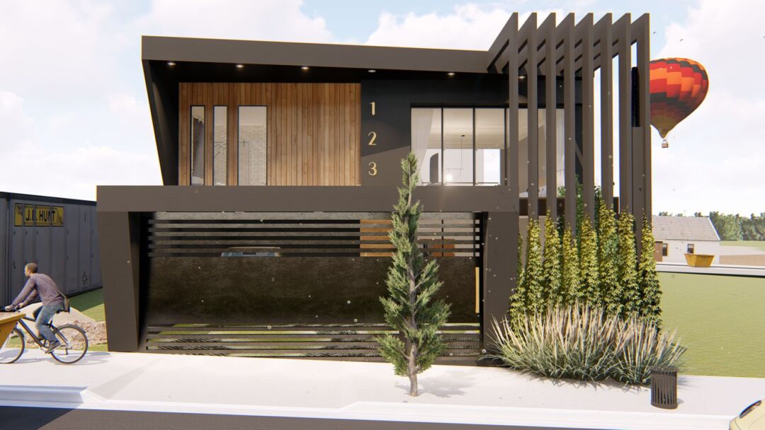 Sustainable features like solar panels on the roof. Sustainable features like solar panels on the roof.