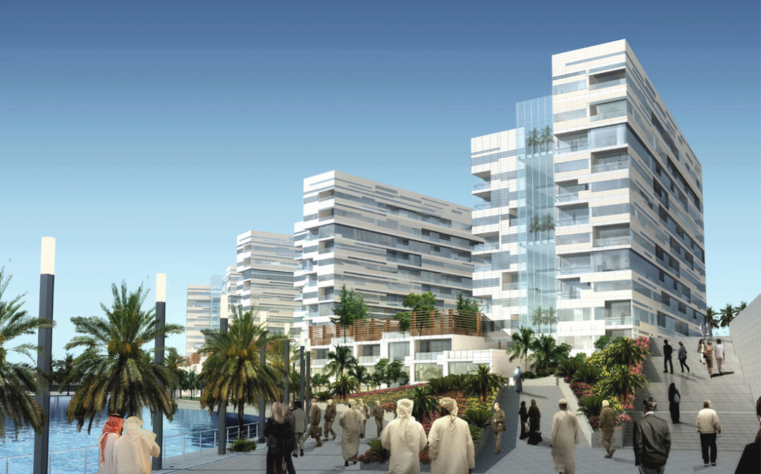 Elegant towers overlooking the serene Al Raha Beach. Elegant towers overlooking the serene Al Raha Beach.