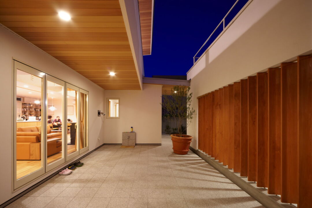 Interior view showcasing sustainable materials and natural light. Interior view showcasing sustainable materials and natural light.