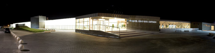 Modern architecture of Hotel Husa Abad San Antonio. Modern architecture of Hotel Husa Abad San Antonio.