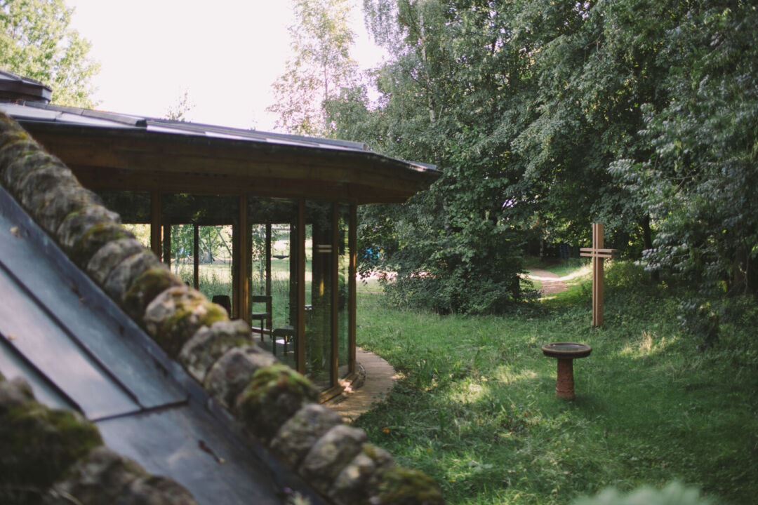 Entrance view of the chapel