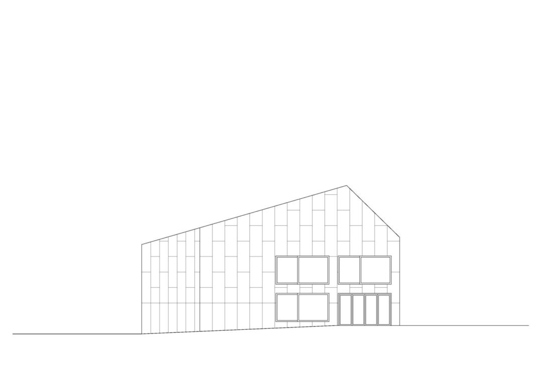Art center’s unique design blending with its coastal surroundings. Art center