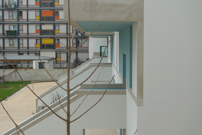 Landscape architecture complementing the building. Landscape architecture complementing the building.