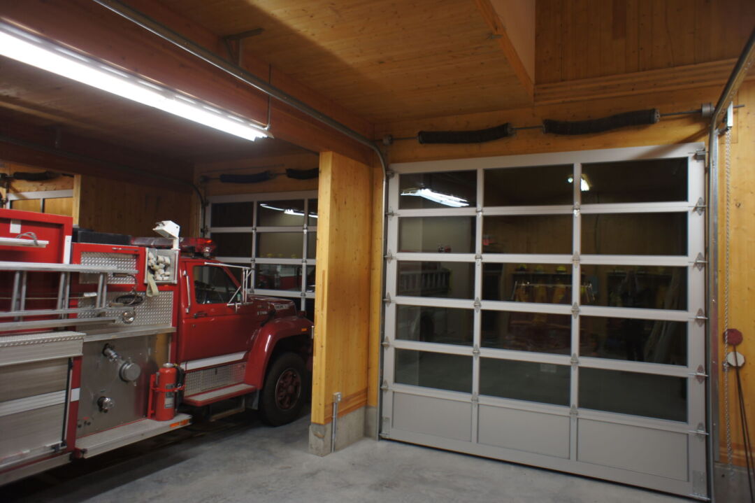 Interior layout promoting efficiency at Garibaldi Fire Hall. Interior layout promoting efficiency at Garibaldi Fire Hall.