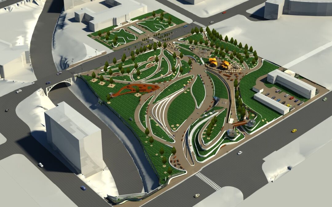 Innovative architecture enhances California’s Civic Centre Parks. Innovative architecture enhances California
