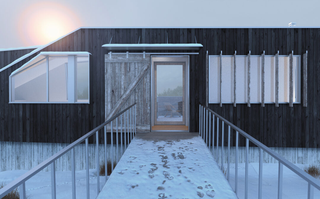 RCA Wall House showcases principles of passive solar design.