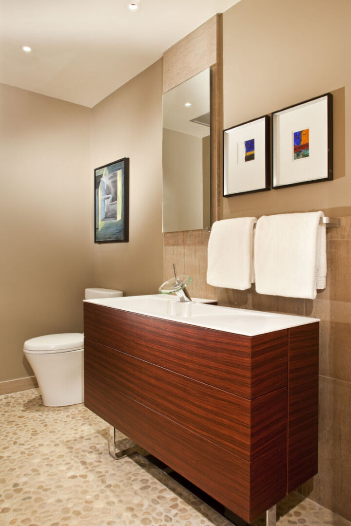 High-quality finishes elevate the condo’s overall ambiance. High-quality finishes elevate the condo