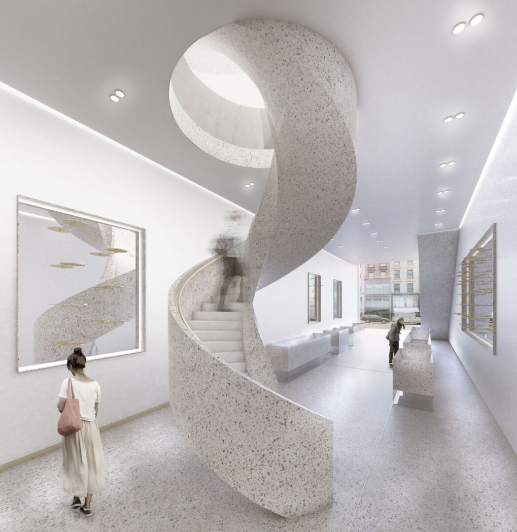 Stunning glass storefront creates immersive shopping experience. Stunning glass storefront creates immersive shopping experience.