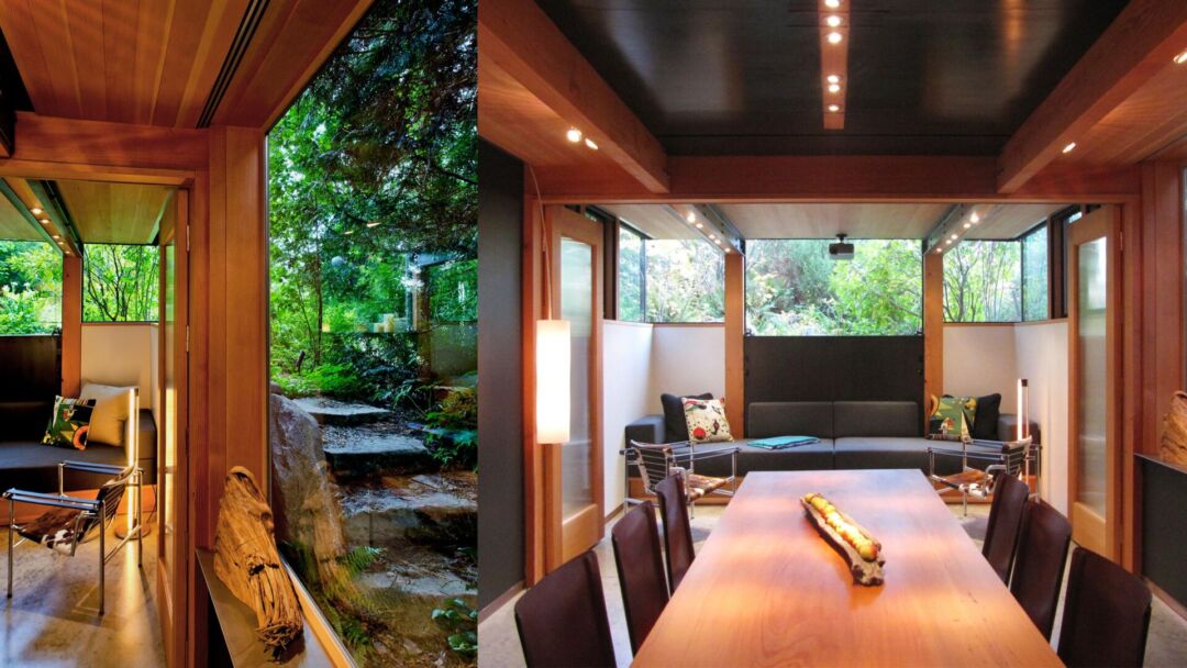 Elegant living room promoting fluid movement and relaxation.