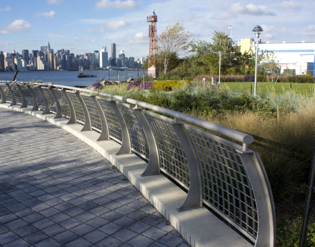 Terraced lawns and stunning views in Brooklyn