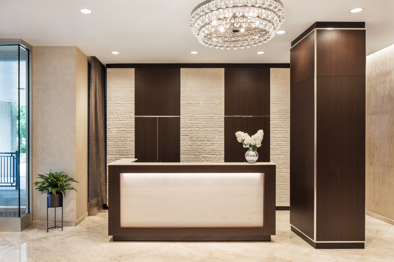 15-foot package closet optimizing storage for residents.