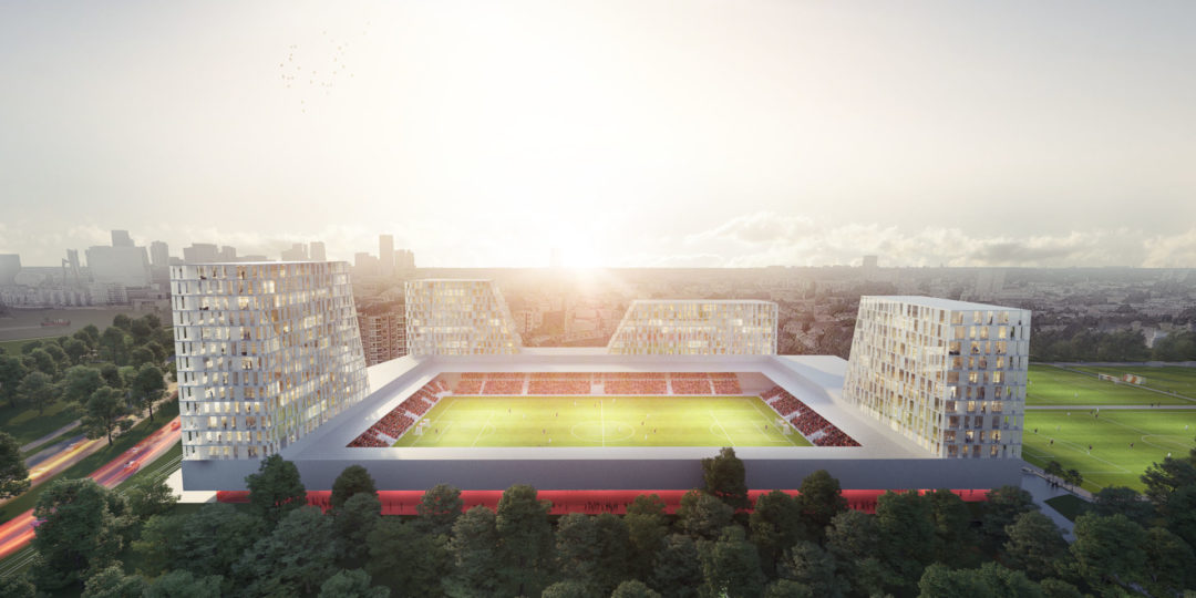 MoederscheimMoonen Architects design multifunctional space at stadium. MoederscheimMoonen Architects design multifunctional space at stadium.
