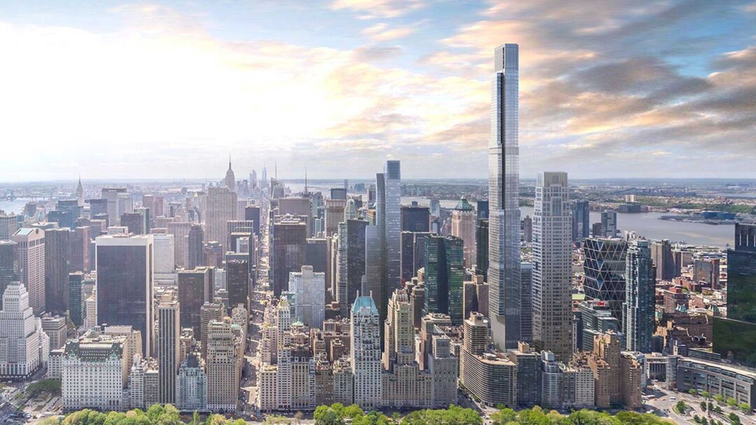 Expansive views from Central Park Tower residences, NYC